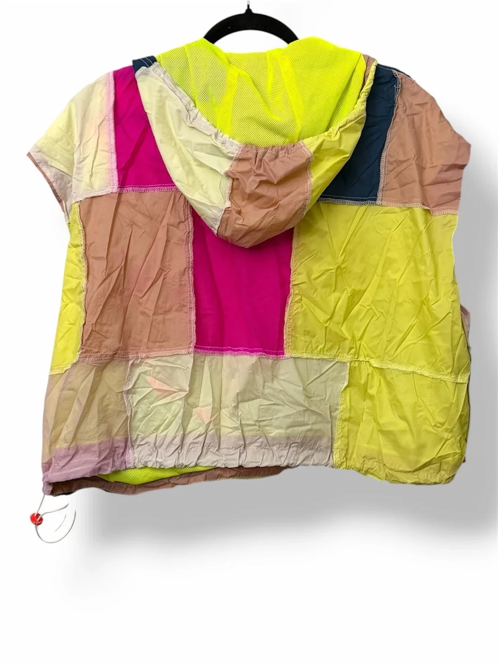 Free People‎ Breakers Patchy Windbreaker Hoodie Vest
